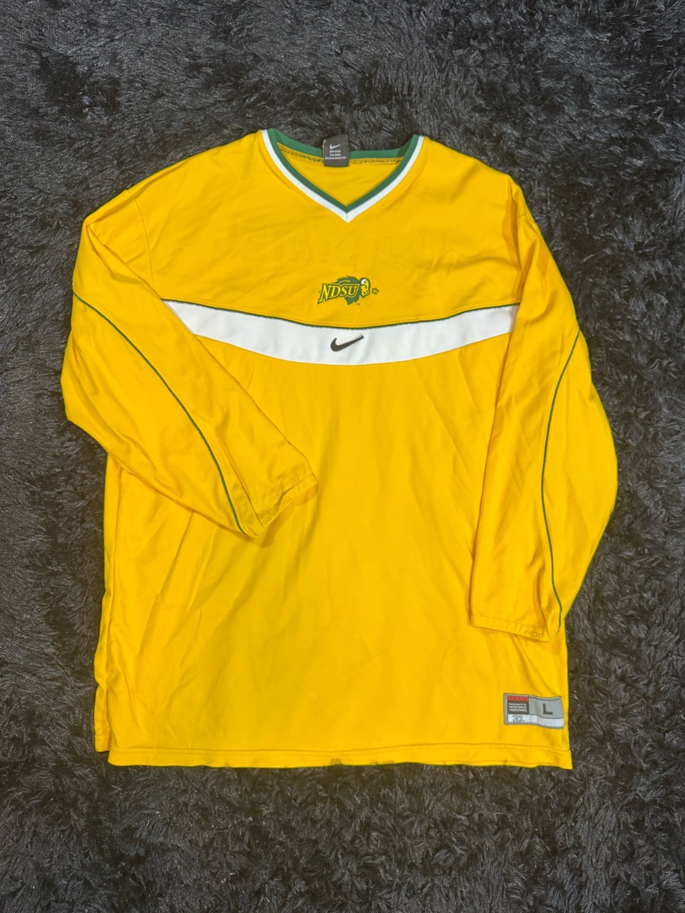 Vintage NDSU Bison Nike Center Swoosh Longsleeve Jersey